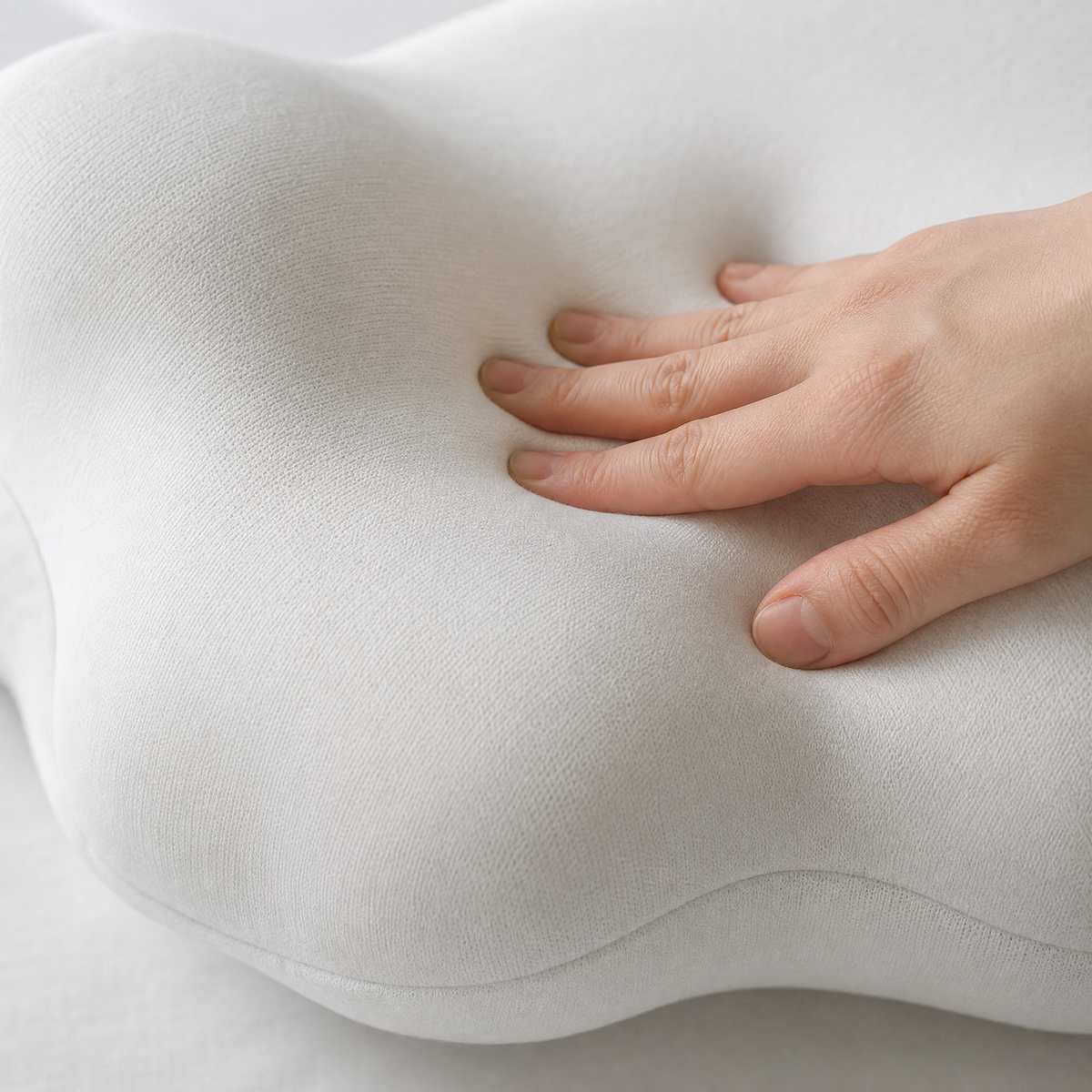 Slow-rebound memory foam close-up