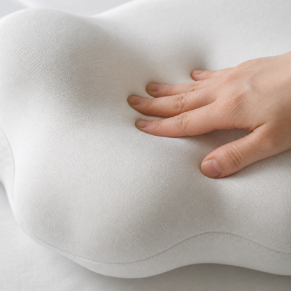 Slow-rebound memory foam close-up