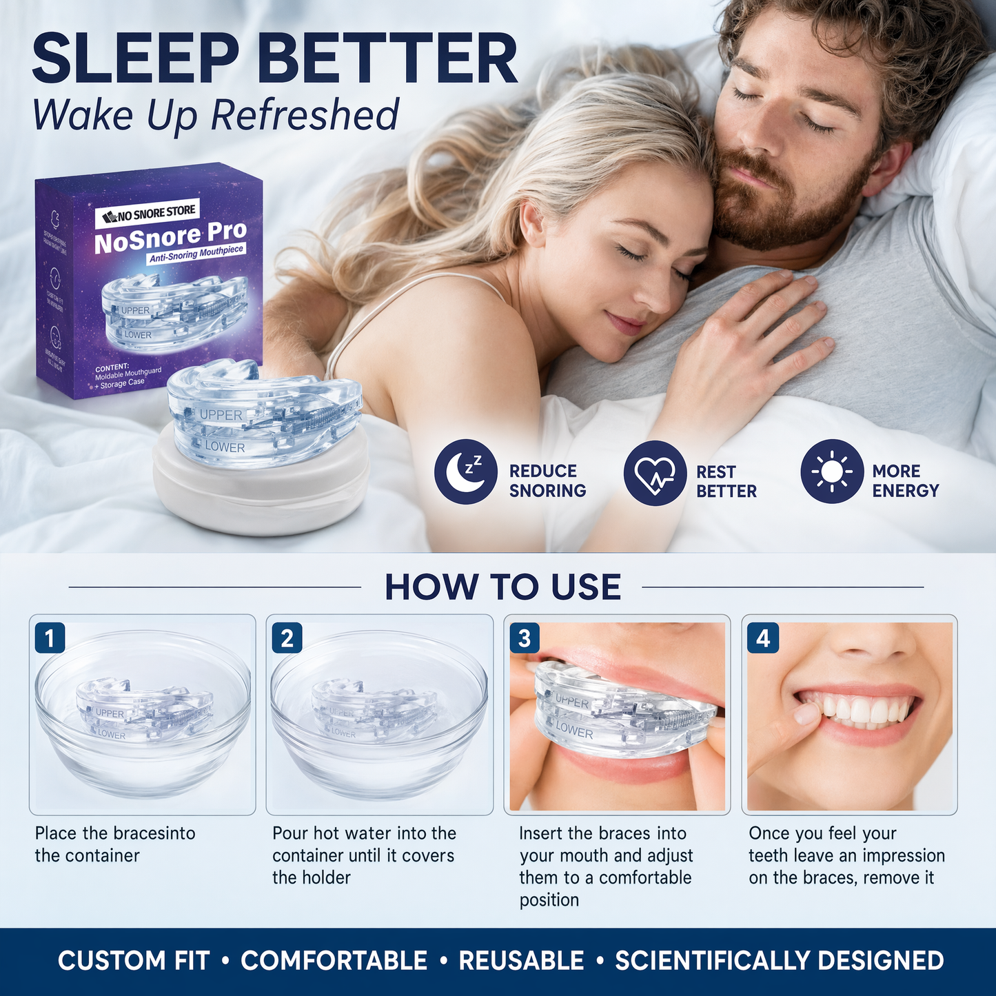NoSnore Pro™ Anti-Snoring Mouthpiece