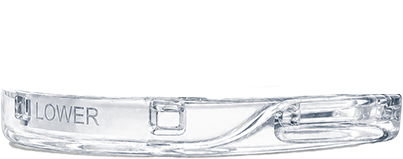 Lower jaw piece moving forward