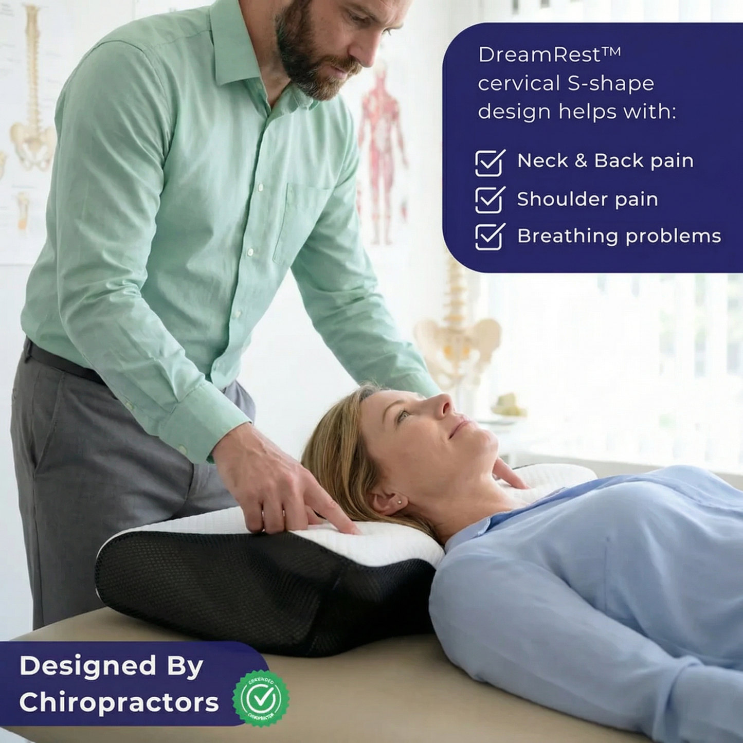 No Snore™ Airway Alignment Pillow