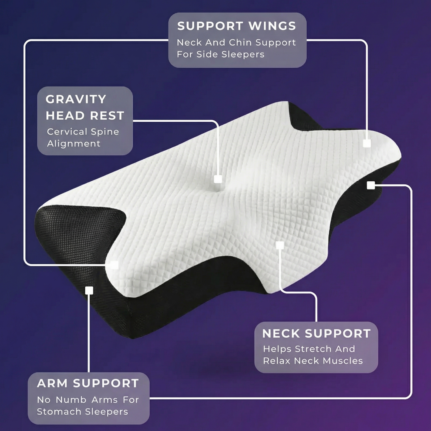 No Snore™ Airway Alignment Pillow